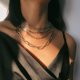 thumbnail image 4 of Collar KunJoe 45 cm Cadena de Eslabones en Forma de Clip de Papel de 5 Capas en Tono Plateado, 4 of 7