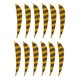 thumbnail image 1 of 12x 3 "Pavo Flecha Flecha Fletches Tiro con arco Arco derecho / izquierdo Alas Amarillo, 1 of 5