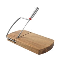 Magideal - Cortadora De Queso De Madera De Acacia, Cortadora De Queso Con Guillotina, Tabla Para Cortar Queso Para Frutas, Verduras, Salchichas, Jamón, Regalo De