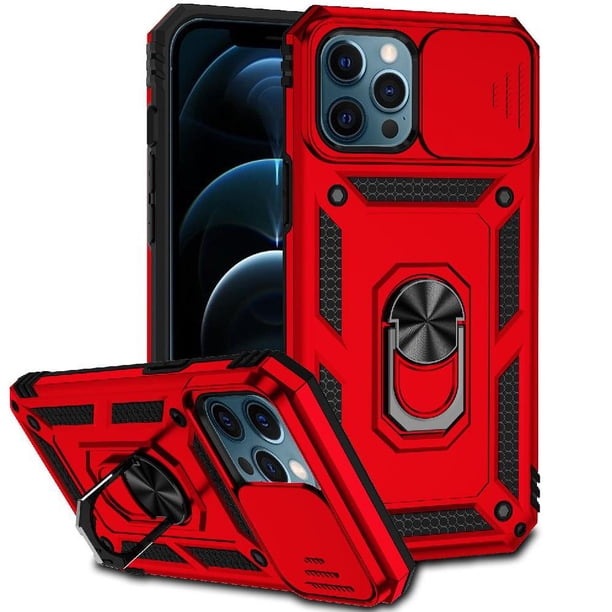 Estuche GANGXUN para iPhone 12 Pro Max, soporte giratorio 360°, estilo mecánico y magnético