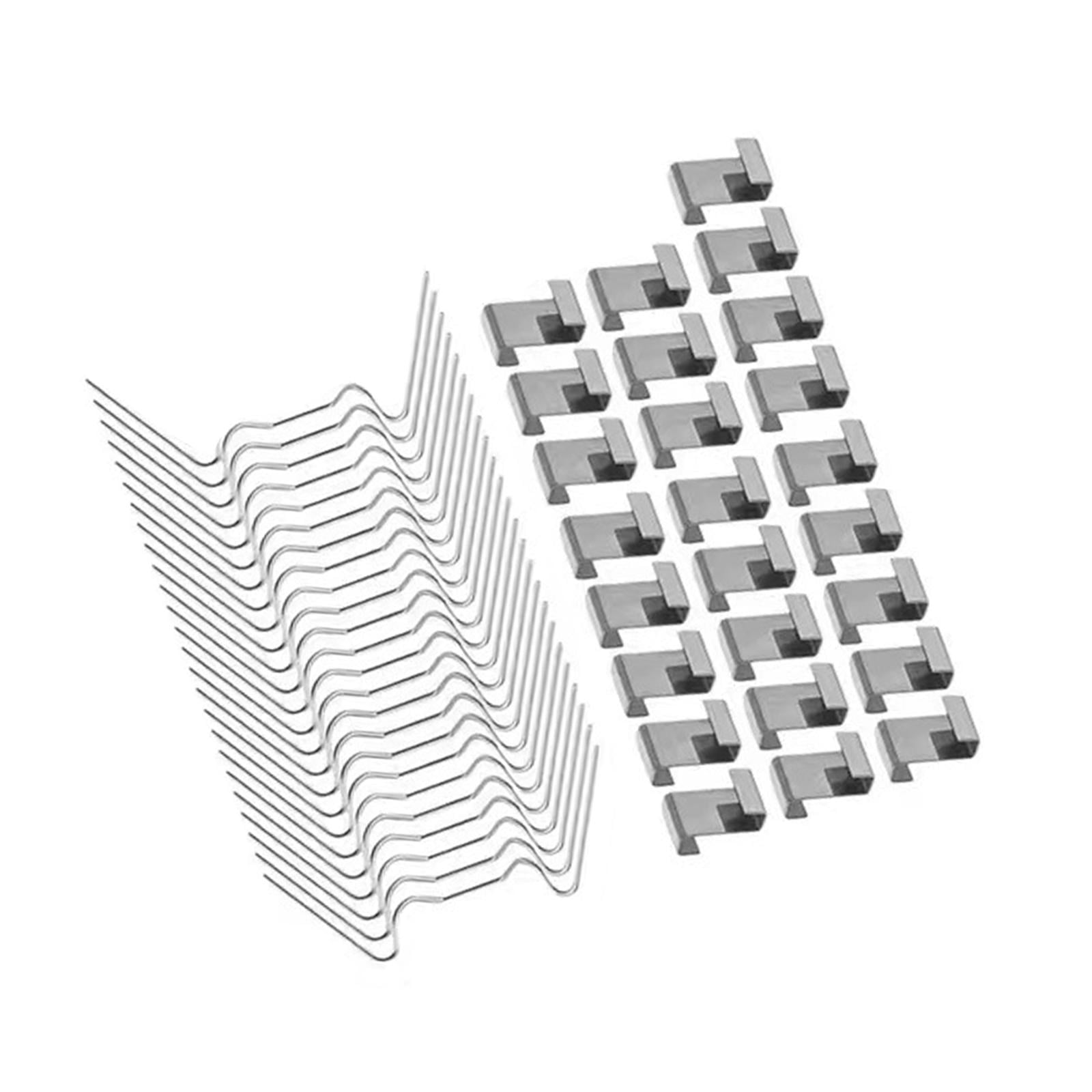 Magideal - Clips De Acero Inoxidable Para Invernadero, 50 Uds., Herramientas De Reparación De Invernadero, Herramienta De Jardín Práctica, Clips De Repuesto De R