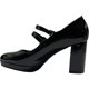 thumbnail image 3 of Zapato Mary Jane Mujer Negro Taco Medio Detogni, 3 of 5