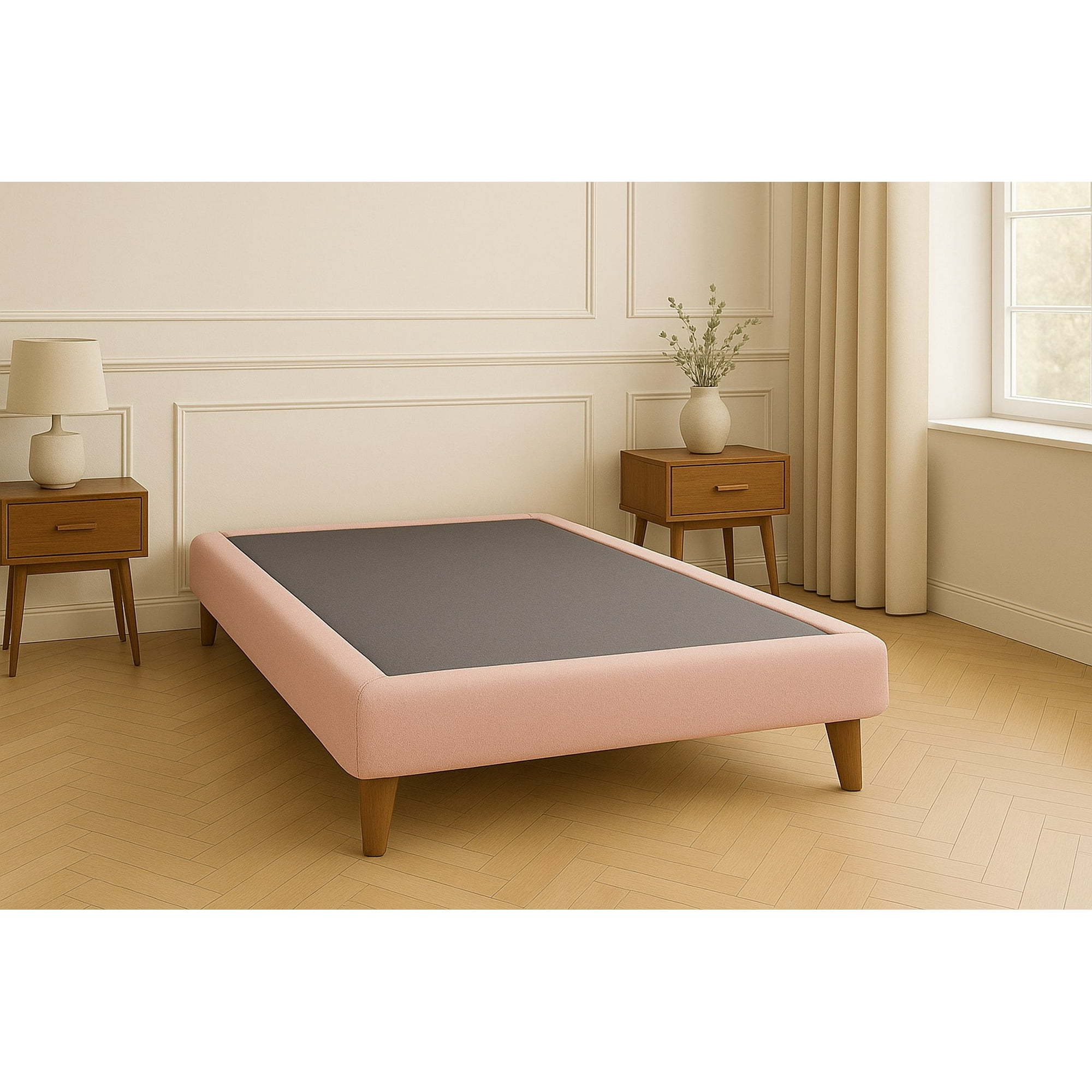 Ethan Desing - Base Cama 1 Plazas 90x190 Palo Rosa