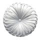 thumbnail image 3 of Pintuck Pillow Round Pumpkin Floor Pillow para silla Sofá gris claro-algodón, 3 of 5
