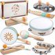 thumbnail image 1 of Set de Instrumentos Musicales de Madera Montessori Rmischolar, 9 Piezas, 1 of 3