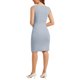 thumbnail image 3 of INSPIRE CHIC Vestido de Halloween sin mangas para mujer con cuello barco, vestido de trabajo, gris claro M, 3 of 5