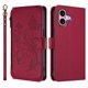 thumbnail image 2 of Funda Cartera Mariposa para [iPhone 16 Plus] con Soporte y Cremallera Rojo, 2 of 6