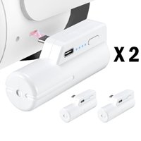 Paquete De 2 Baterías Aaronmei 5000Mah Blanco