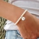thumbnail image 4 of Pulsera Ursteel Initial con perla bañada en plata de 15 cm ajustable, 4 of 7