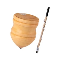 Magideal - Trompos De Madera Clásicos Con Punta Resistente Y Varillas Talladas En Madera Para Niños Pequeños , 8 Inch With 50Cm Rod 8 Pulgadas Con Varilla De 50 Cm