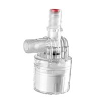 Magideal - Válvula De Flotador Para Acuario, Válvula De Control De Nivel Automático, Válvula De Flotador Interna Para, Diseño Compacto, Materiales, Diseño Que Ah Tipo De Tapa Completamente Transparente