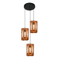 Genérico - Lámpara Colgante Vintage Decorativa Rústica 3 Luces Jhn