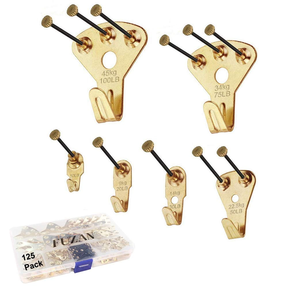 Fuzanwj - Kit Para Colgar Cuadros 125 Piezas Para Madera Y Paneles De Yeso