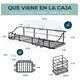 thumbnail image 3 of Organizador de ducha repisa baño jabonera set 4 inoxidable Casatua negro, 3 of 3