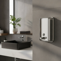 Genérico - Dispensador De Jabón 800Ml Jabonera Acero Mate