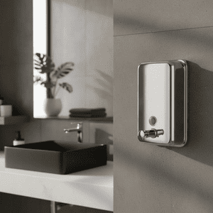 Genérico - Dispensador De Jabón 800Ml Jabonera Acero Mate