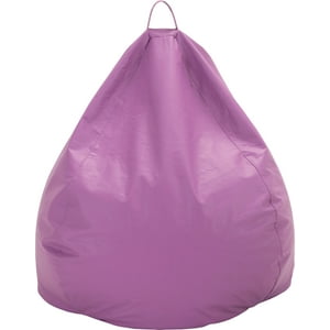 Máxima Design - Pouf Pera Infantil Lila Eco Cuero 60X50X50 Cm