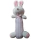 thumbnail image 2 of Conejito de peluche rosa para cuna de recién nacido, regalo de palo, juguete de conejo, sonajero, 2 of 6