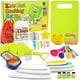 thumbnail image 1 of Juego de cuchillos Raymeer para niños, 40 piezas, con libro de recetas y tablero, 1 of 8