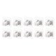 thumbnail image 2 of 10pcs Soporte Para Barra De Cortina Gancho Para Cortinas ABS Soporte De Pared Barra De Toalla Fija Para El Hogar Blanco, 2 of 5