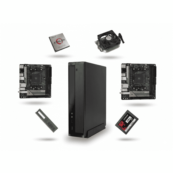 Pc Oficina Amd Athlon 3000g 8gb Ram 128gb Ssd Wifi - Nuevo