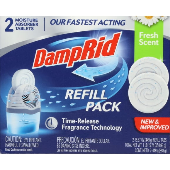 Kit de Recarga Damprid Desodorante de Área Aroma Fresco 900 g