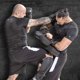 thumbnail image 2 of Almohadilla Thai RDX Convexa de Cuero para Kickboxing y Puñetazos, 2 of 8
