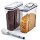 thumbnail image 1 of Set de almacenamiento de recipientes para cereales FreshKeeper de 4 litros (135,2 oz), 2 unidades, 1 of 9