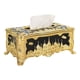thumbnail image 5 of Magnífico Dispensador De Caja De Almacenamiento Con Soporte Para Cajas De Pa?uelos Para La Decoración De La Habitación Del Automóvil, Oro Negro, 5 of 5