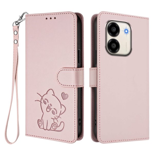Funda Billetera con Espacio para Fotos para Honor X6e, Rosa