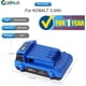 thumbnail image 2 of Max 3.0Ah Recargable Li-ion 2 Pzas Batería de Reemplazo para KB624-03 KB524-03 iPadOS 24-03 KB224-03 KB124-03 0673802 1051230 Compatible con Ko*balt Cordless Tools KCS6524B-03 KCW5024B-03, 2 of 7