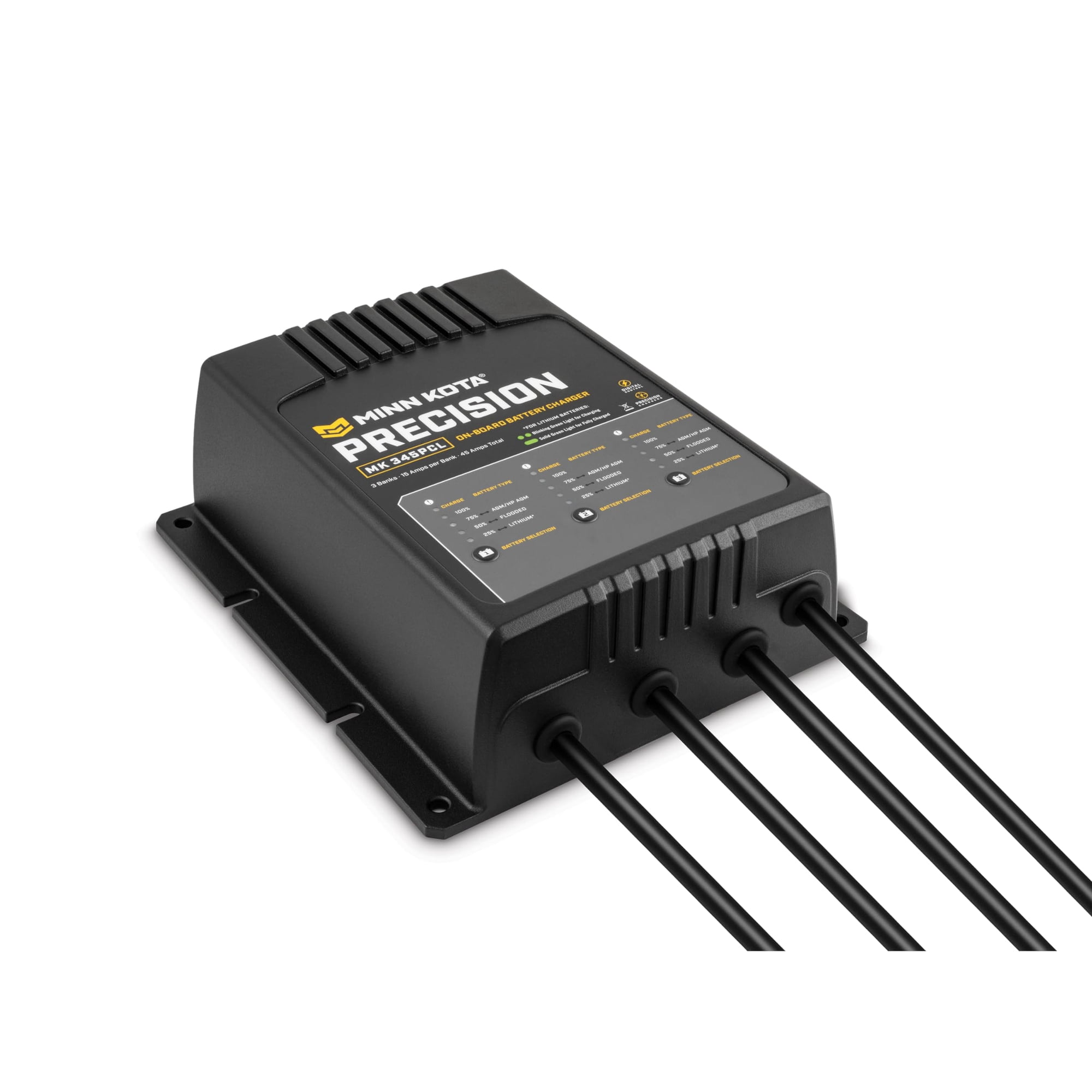 Cargador De Batería Marino Minn Kota Precision Mk-345pcl 45a