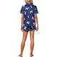 thumbnail image 3 of INSPIRE CHIC Conjuntos de Pijama para Mujer de Manga Corta con Estampado de Lazo Bonito, Suave y Cómodo, Camisetas con Botones y Pantalones Cortos 2 Piezas XL Azul, 3 of 6