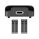 thumbnail image 4 of Organizador para asiento trasero de coche, caja de almacenamiento multifuncional, accesorios interiores de coche, decoración Interior con 2 portavasos , negro, 4 of 5