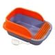 thumbnail image 4 of Caja De Arena Para Gatos Con Pala Desmontable Alta Bandeja De Arena Para Gatos Inodoro Para Gatos Azul Naranja Grande, 4 of 5
