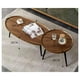 thumbnail image 2 of Set 2 Mesas Centro Ovalada Y Redonda Living Cafe Vanguardia Spiro, 2 of 6