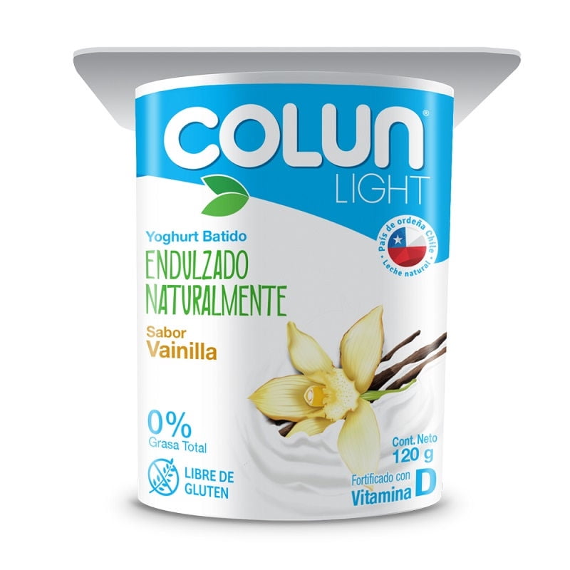 Yoghurt Batido Light Sabor Vainilla Pote 120 g Colun