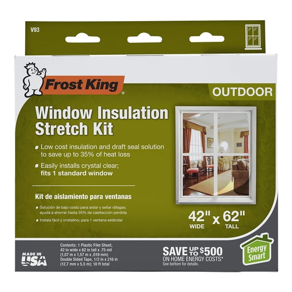 Kit de aislamiento de ventanas Frost King V93H 106 x 157 cm, color verde