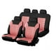 thumbnail image 1 of Funda Cubre Asiento Diseño en Rosado 11 piezas / 5 Cabeceras Negro, 1 of 2