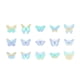 thumbnail image 1 of 45pcs Holographic Stickers - Vintage Butterflies, Magic Transparent Designs for Scrapbooking, Bullet Journals, Planners, Phone Cases & More!, 1 of 5