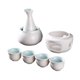 thumbnail image 4 of Juego De Sake De Cerámica Con Recipiente Para Calentar Y Calentador, Tradicional Para Regalar En Fiestas De Té, Color Blanco, 4 of 5