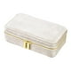 thumbnail image 1 of Joyero De Terciopelo, Pequeño Soporte Para Pendientes, Caja De Almacenamiento Para Pendientes, Collares, Color Beige, 1 of 3