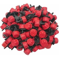 Genérica - Pack 50 Goteros Regulables Ajustable 0-70 Lts/Hora Rojo