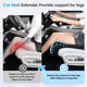 thumbnail image 5 of Extensor de Asiento para Coche FLORICH de Cuero y Espuma de Memoria Negro, 5 of 6