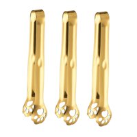 Magideal - 3 Piezas De Acero Inoxidable Clips Para Alimentos Cocina Cocinar Clips Para Alimentos Barra Para Servir Buffet Clip Hornear Pan Abrazadera Para Hornea Dorado