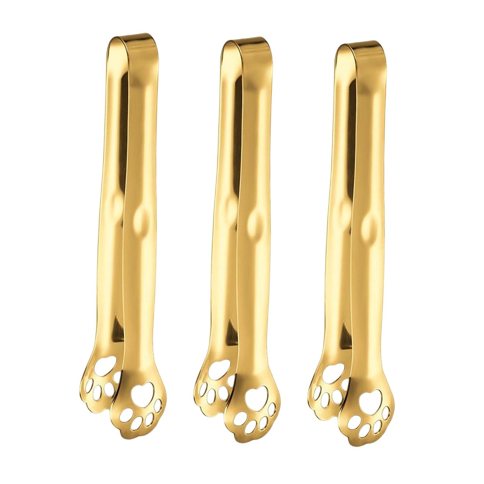 Magideal - 3 Piezas De Acero Inoxidable Clips Para Alimentos Cocina Cocinar Clips Para Alimentos Barra Para Servir Buffet Clip Hornear Pan Abrazadera Para Hornea Dorado