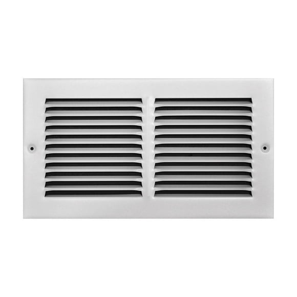 Rejilla Return Air Tru Aire, 15 cm x 30 cm, acero unidireccional, blanca