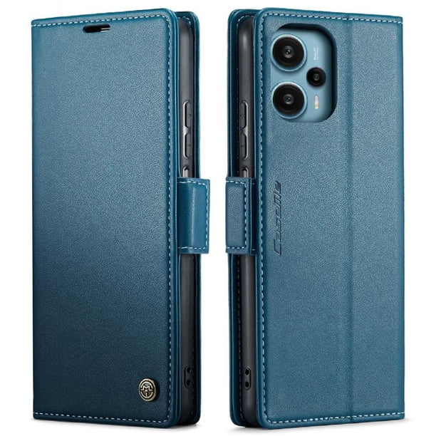 CaseMe tipo cartera Xiaomi POCO F5 5G con cierre magnético, RFID, tarjetero, soporte, carga inalámbrica