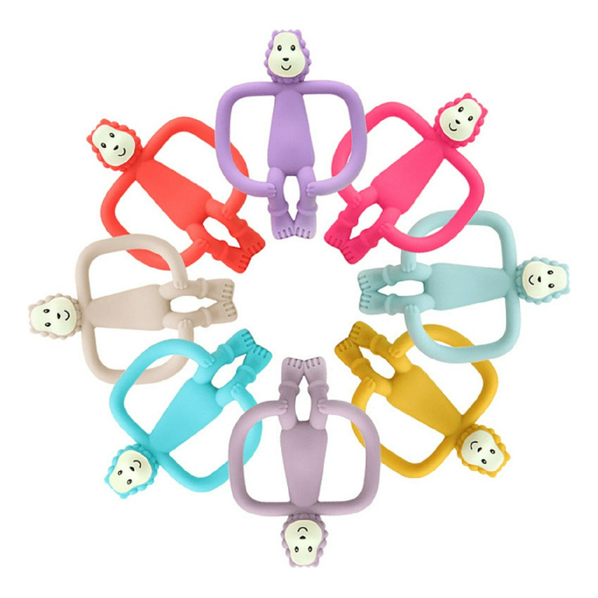 Genérico - Set 3 Mordedor Diseño Leon Silicona Alivio Bebe Lau