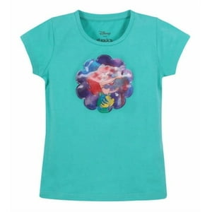 Polera Mc Niña Sirenita Verde Agua Disney